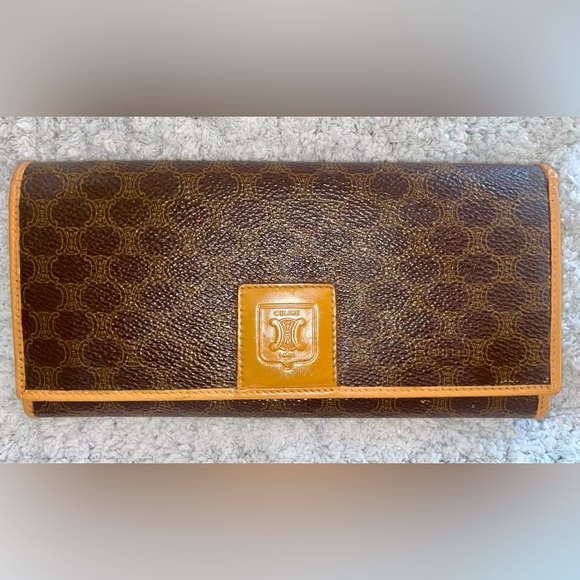 Celine Triomphe Leather PVC Macadam Crossbody Long Wallet with Unbranded… - Picture 2 of 9